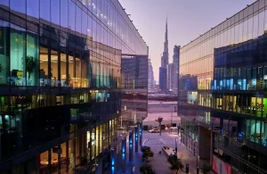Район Dubai Design District в 2024 году.